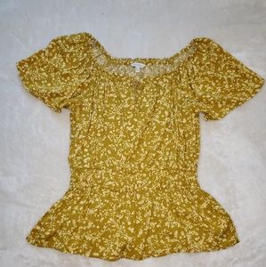 Mustard XS Lucky Brand Blouse